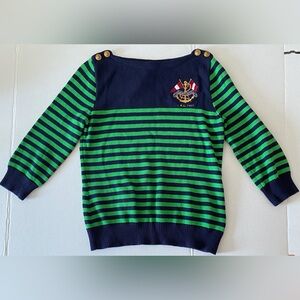 NWT Lauren Jeans Company Ralph Lauren Vtg Nautical Sweater